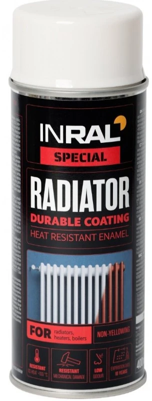 Dažai aerozolin.balti INRAL RADIATOR 400ml