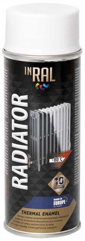 Dažai aerozolin.balti INRAL RADIATOR 400ml