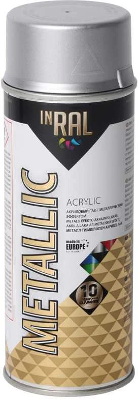 Aerozolinis lakas sidabrinis METALLIC akril.400ml