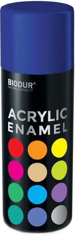Akrilinė aerozolinė emalė BIODUR, mėlyna RAL5002, 400 ml