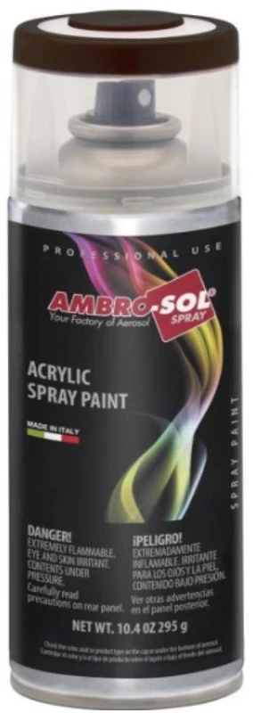 Akriliniai daugiafunkciniai blizgūs dažai AMBRO-SOL RAL 9005, juoda, 400 ml