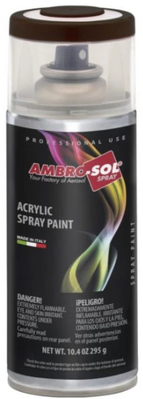 Akriliniai daugiafunkciniai blizgūs dažai AMBRO-SOL RAL 9005, juoda, 400 ml