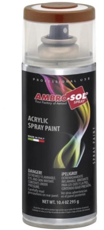 Akriliniai daugiafunkciniai dažai AMBRO-SOL RAL 8017, šokolado ruda, 400 ml