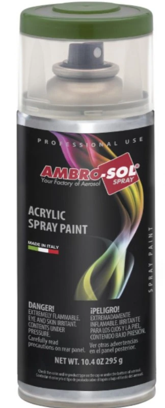 Akriliniai daugiafunkciniai dažai AMBRO-SOL RAL 6002, lapo žalia, 400 ml