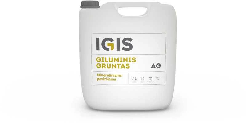 Akrilinis giluminis gruntas IGIS AG 10 l bakelis