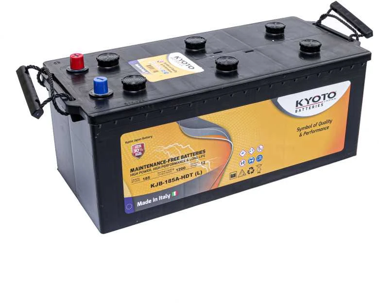 Akumuliatorius KYOTO 12 V, 185 Ah, 1200 A, pliusas kairėje