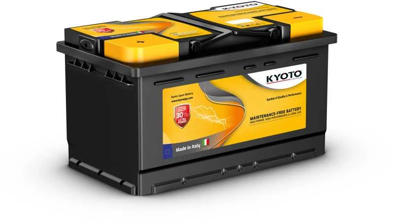 Akumuliatorius KYOTO 12 V, 75 Ah, 680 A, pliusas kairėje