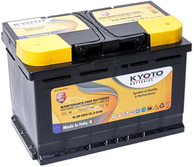 Akumuliatorius KYOTO 12 V, 80 Ah, 730 A