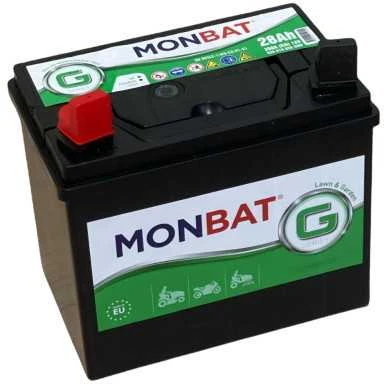 Akumuliatorius Monbat 12 V, 28 Ah, 250 A, pliusas kairėje