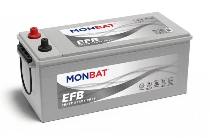 Akumuliatorius MONBAT EFB 12 V, 185 Ah, 1100 A, pliusas kairėje