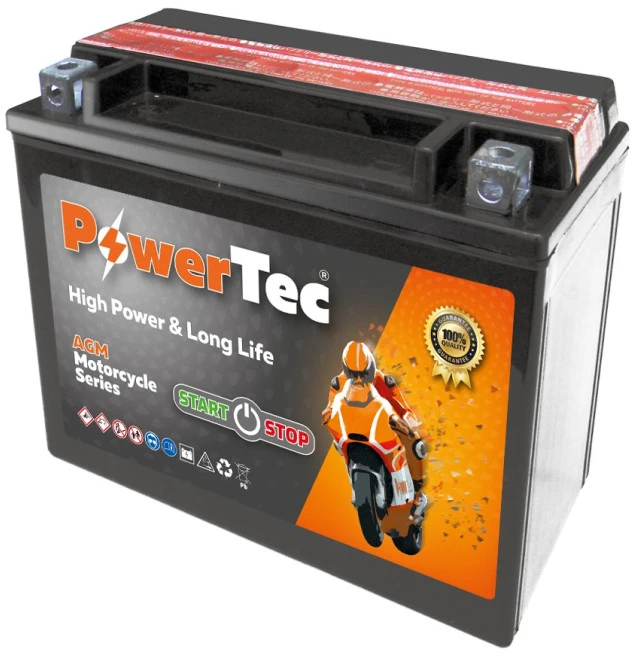 Akumuliatorius MOTO PowerTec 12 V, 18 Ah, 260 A