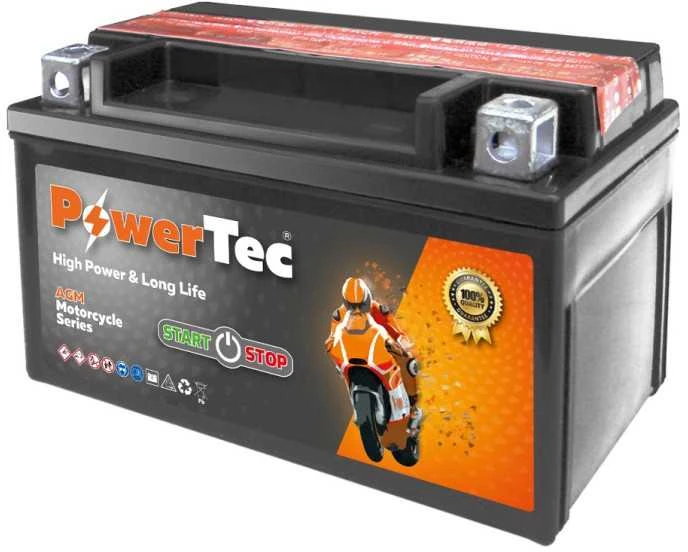 Akumuliatorius MOTO PowerTec 12 V, 6 Ah, 90 A