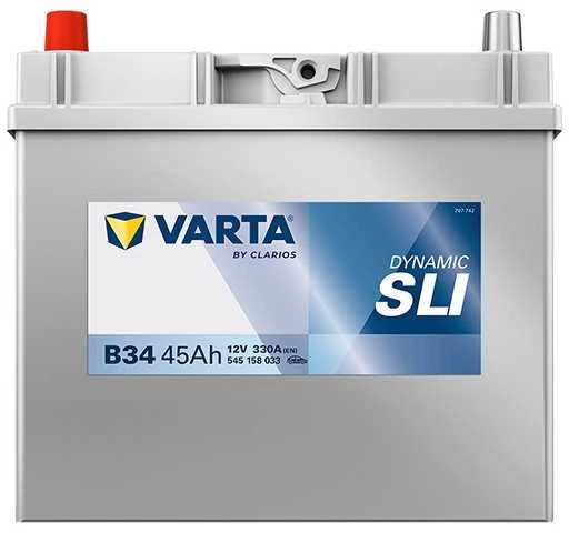 Varta akumuliatorius su raudonu poliumi