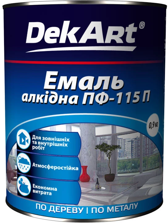 Alkidinė emalė DekART PF-115P, smėlinė, 0.9kg