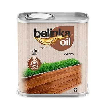 Helios Alyva medinėms terasoms Belinka OIL DECKING - Spalva 205 2,5L, Spalva: 205 - Pilka ant ąžuolo, maumedžio ir tikmedžio, Pakuotė: 2,5 L