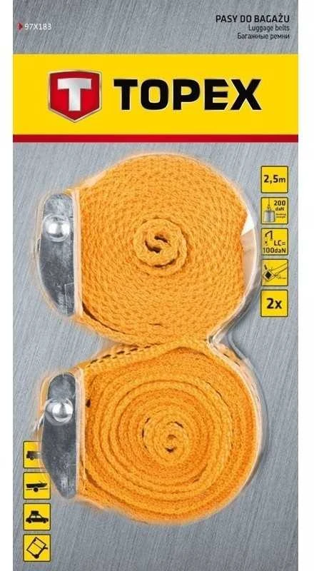 Pasy Bagažo diržas 2vnt. 2,5m x 25mm