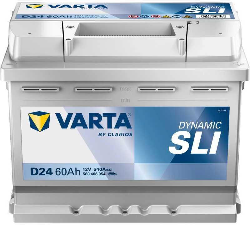 VARTA Mėlyna Dynamic D24 (560408054) 60Ah akumuliatorius