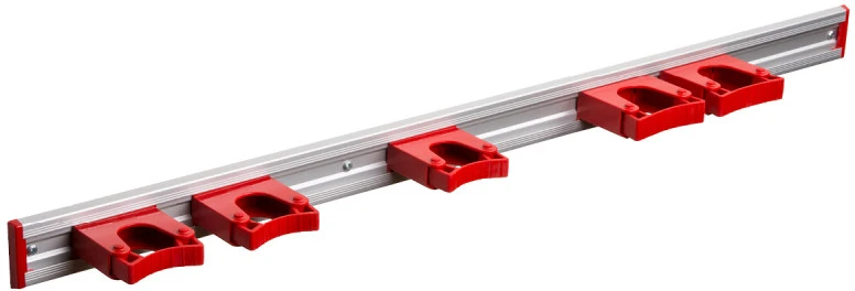 Laikiklių bėgelis su 5 laikikliais 9-0302-2 90 cm