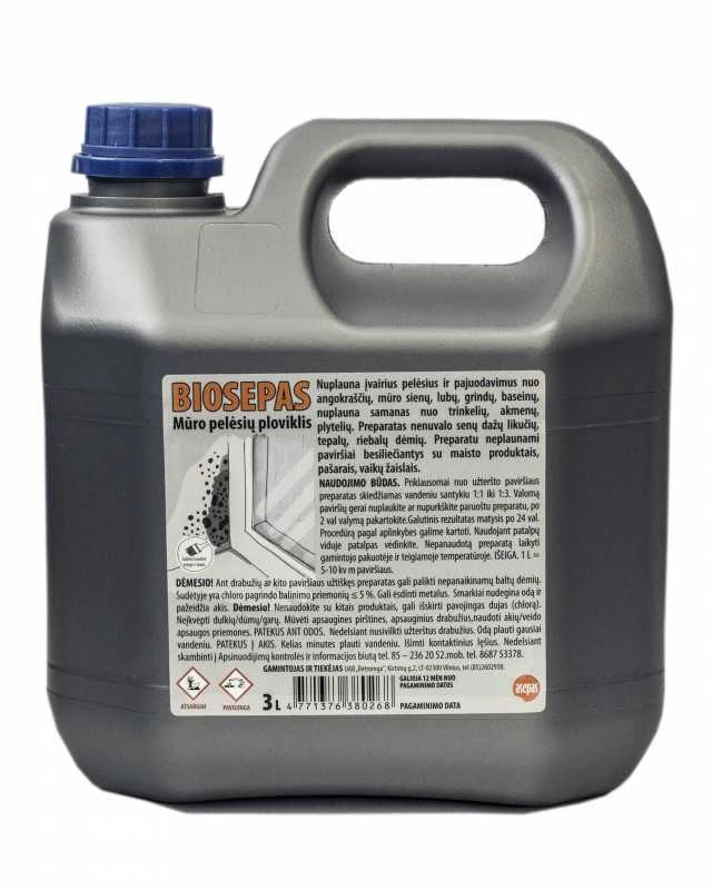 Asepas BIOCIDINIS PREPARATAS BIOSEPAS 3L