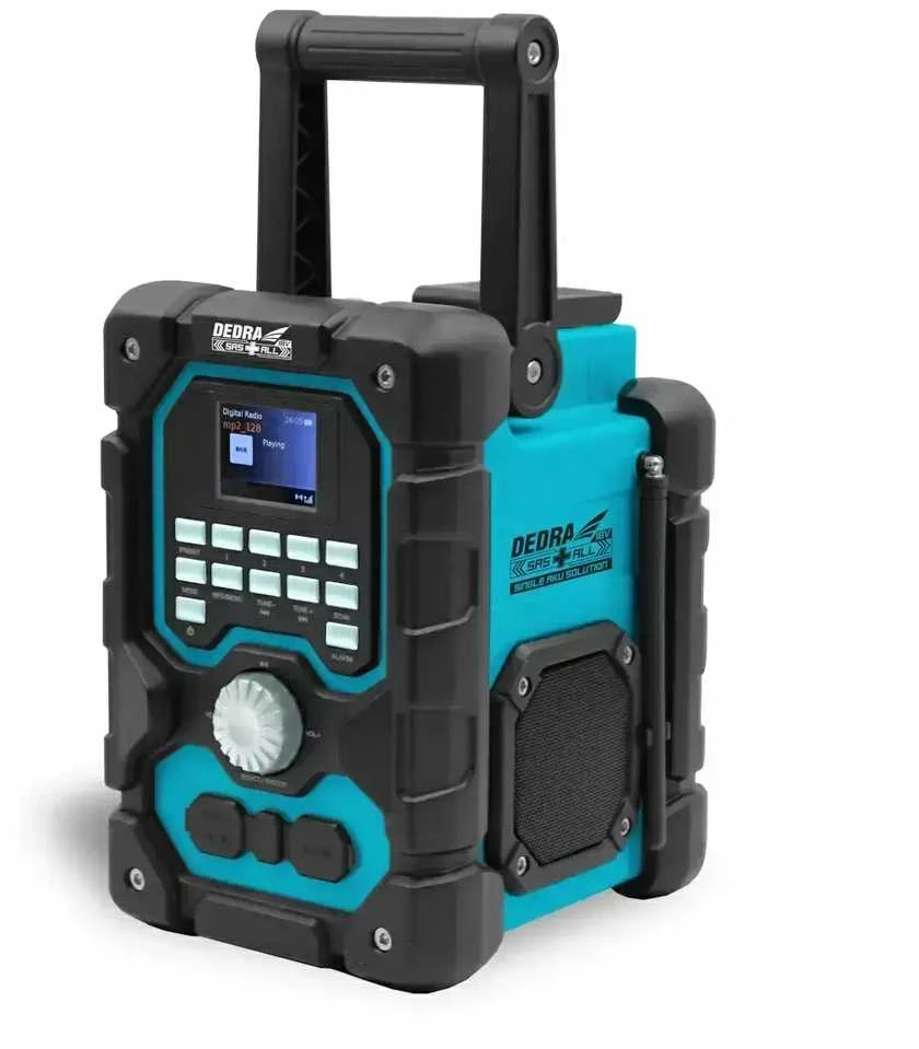 Dedra DABFM radijas su akumuliatoriais 18V Bluetooth USB