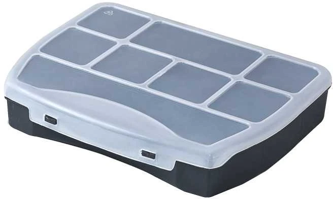 Dėžė Patrol Organizer Domino 19 iš PVC | juoda (19x15,5x3,7cm)