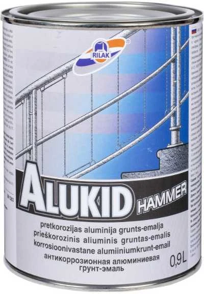 Dažai RILAK ALUKID HAMMER sidabaras 900 ml.