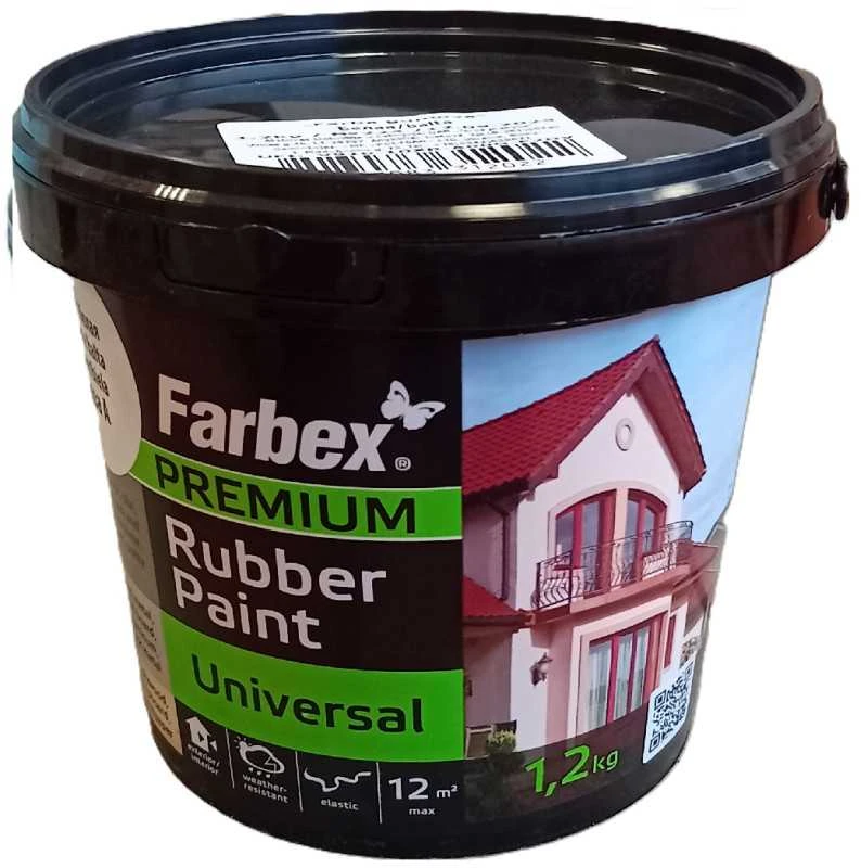 Dažai FARBEX FARBA GUMOVA raudonai rudi RAL3009, 1.2kg