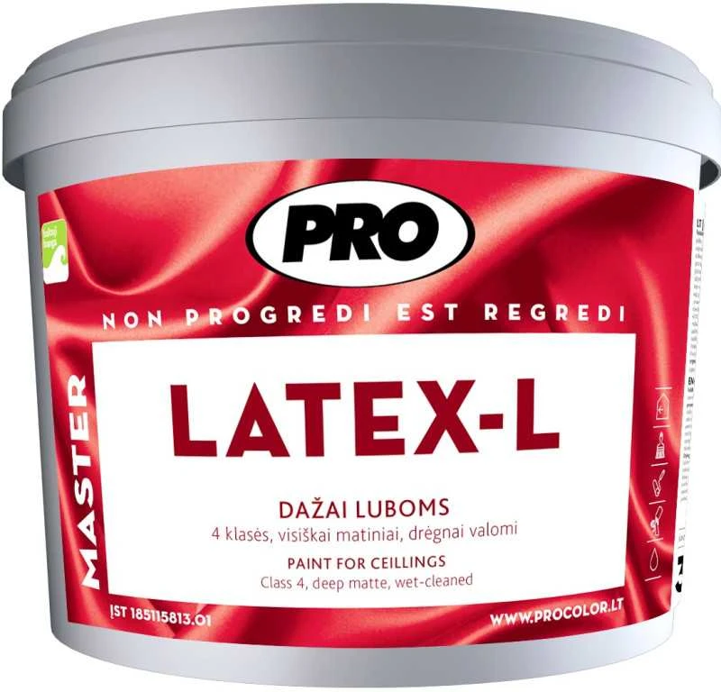 Dažai luboms PRO LATEX-L visiškai matiniai 3 L