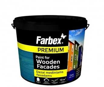 Dažai mediniams fasadams Farbex žalia RAL6005 6kg