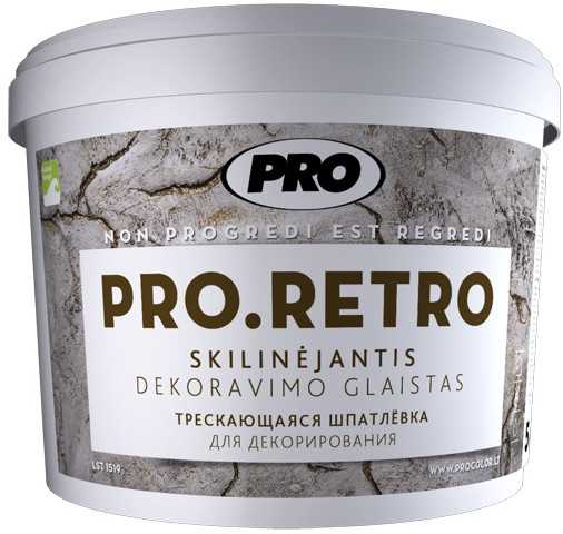 Dekoravimo glaistas PRO.RETRO 15kg