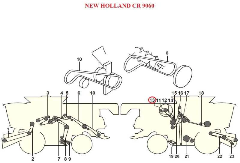 Diržas HARVEST BELTS A/H-3630 NH 84057085