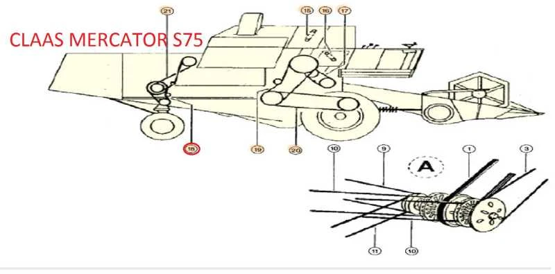 Diržas HARVEST BELTS B/H-1575 NH 84817636