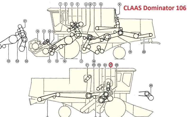 Diržas HARVEST BELTS B/H-1575 NH 84817636