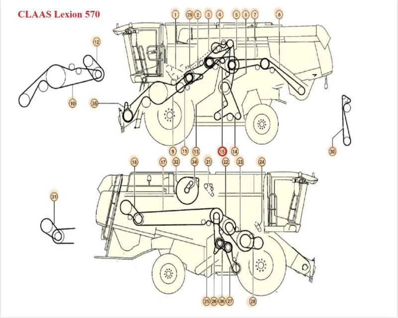 Diržas HARVEST BELTS C/H-3280 CL 644209.0