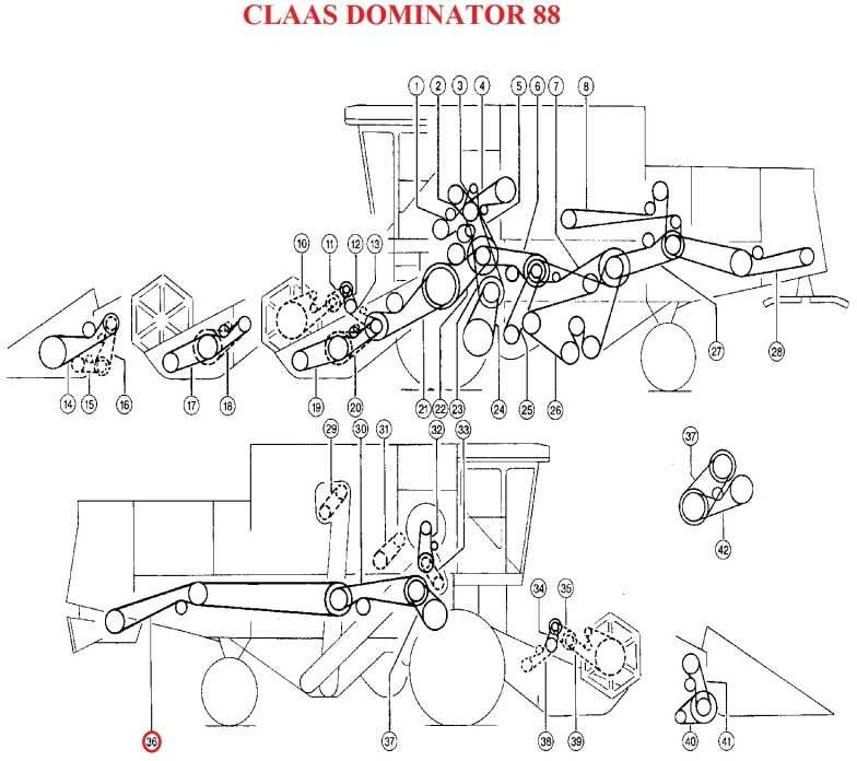 Diržas HARVEST BELTS C/H-7250 CL 061361.0