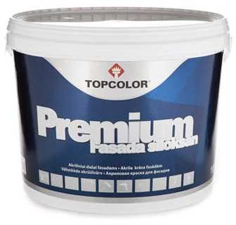 Matiniai mineralinių fasadų dažai TOPCOLOR PREMIUM FACADE SILICONE, A bazė, 3 l