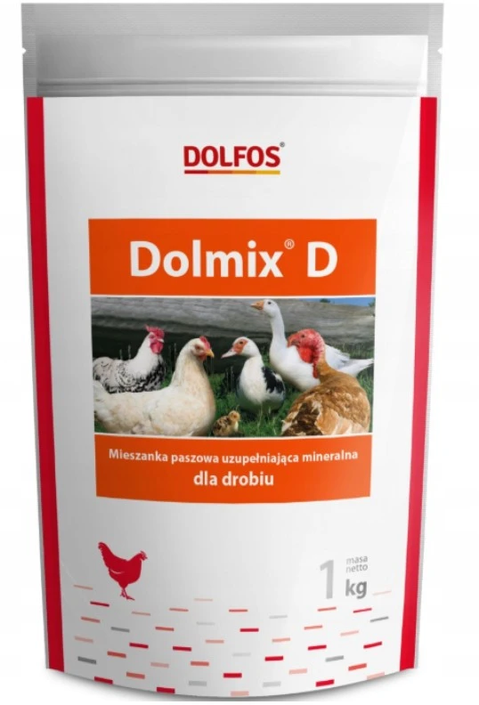 Mineraliniai papildai paukščiams DOLFOS DOLOMIX D, 1kg
