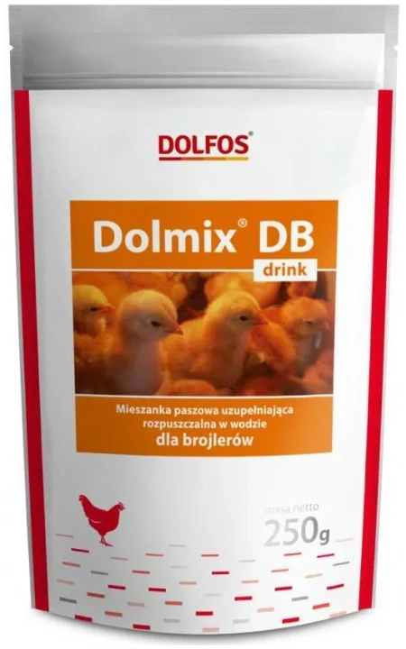 Geremieji mineraliniai papildai viščiukams DOLFOX DOLOMIX DB DRINK, 250 g