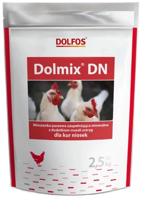 Mineraliniai papildai vištoms dedeklėms DOLFOS DOLOMIX DN, 2,5kg