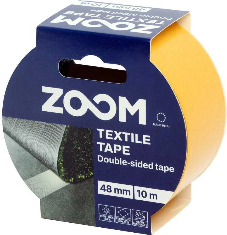 Dvipusė tekstilinė juost. 48mm x 10m, ZOOM
