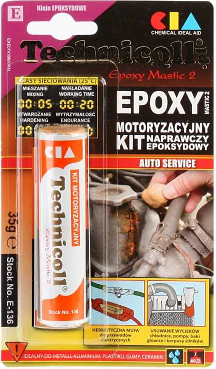 Technicqll Epoksidinis glaistas, automobilinis, 35g, Techniqll, E-136