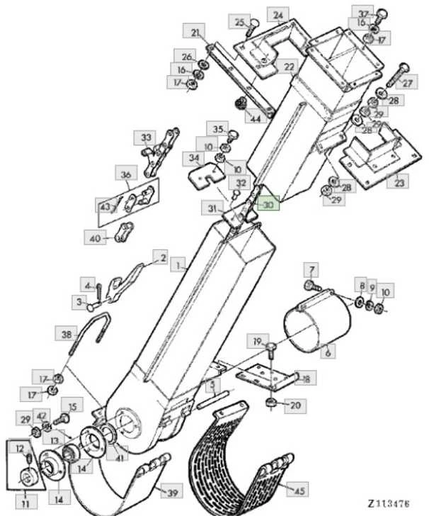 Grandinė elevatoriaus JOHN DEERE AZ29952 / A31410