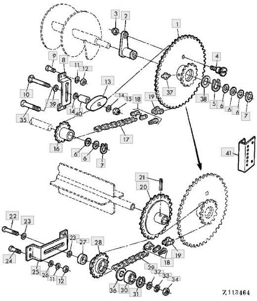 Grandinė JOHN DEERE AZ32301