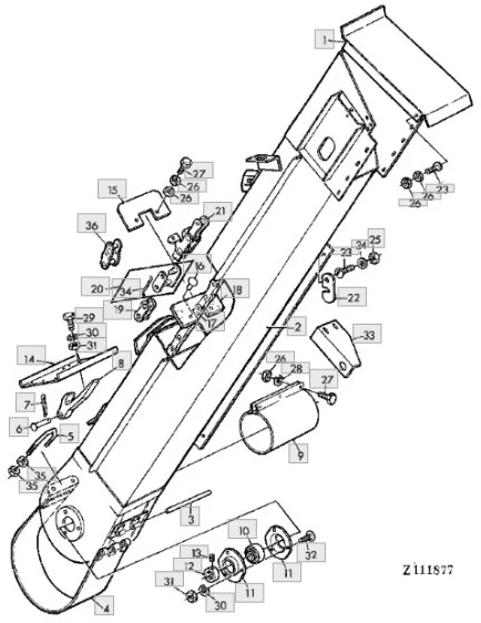 Grandinė varpinio elevatoriaus JOHN DEERE AZ24219/A31409