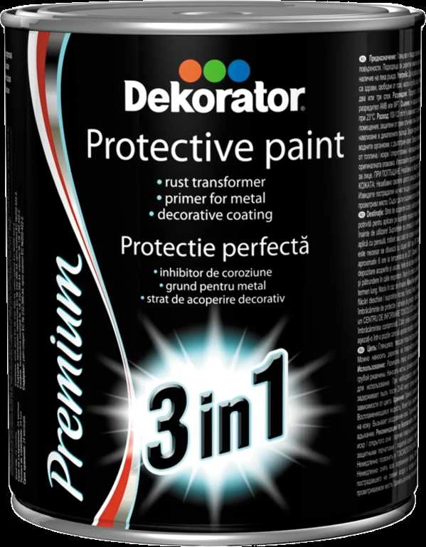Gruntas - emalė 3&1 DEKORATOR, ruda, 2.5 l