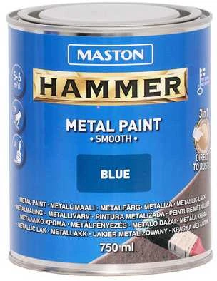 Maston Oy Suomija Mėlyna HAMMER DAŽAI METALUI SMOOTH Mėlynas 750ML