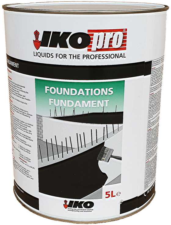 Bituminė pamatų danga IKOpro Foundations, 5 l