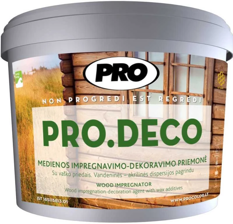 Impregnantas - dekorantas medienai PRO COLORE Pro.Deco 10 L ąžuolas
