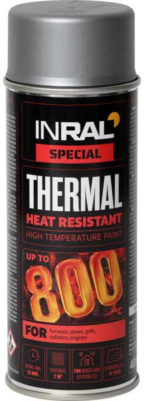 Dažai aerozoliniai INRAL THERMAL 400ml atsparūs karščiui