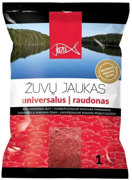 Jaukas žuvims JAZU "Universalus raudonas" po 1kg JG